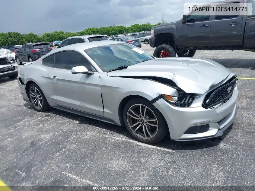 2015 Ford Mustang Ecoboost VIN: 1FA6P8TH2F5414775 Lot: 39912265