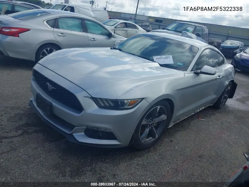 1FA6P8AM2F5322338 2015 Ford Mustang V6