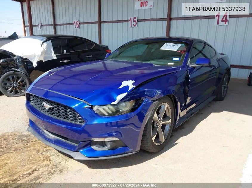 1FA6P8AM2F5337938 2015 Ford Mustang V6