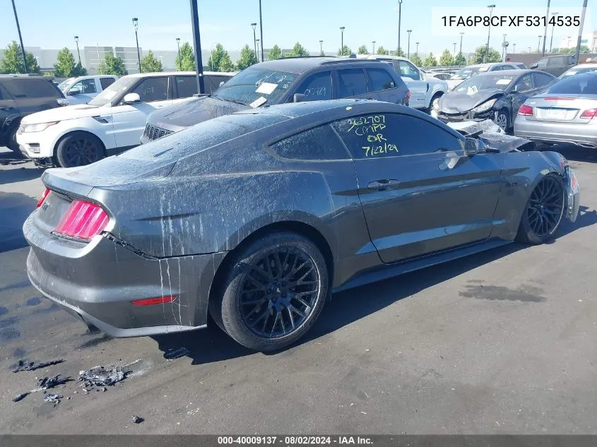 1FA6P8CFXF5314535 2015 Ford Mustang Gt Premium