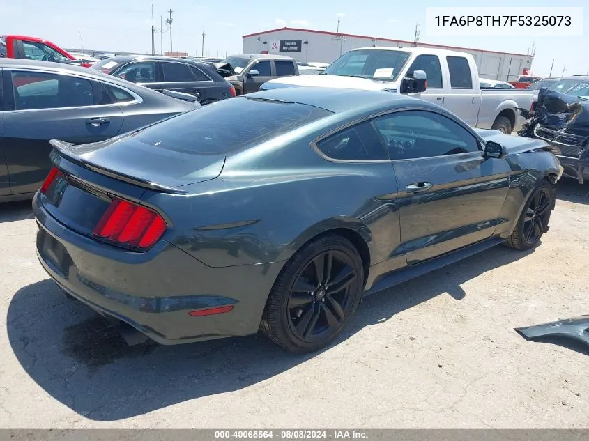 2015 Ford Mustang Ecoboost VIN: 1FA6P8TH7F5325073 Lot: 40065564