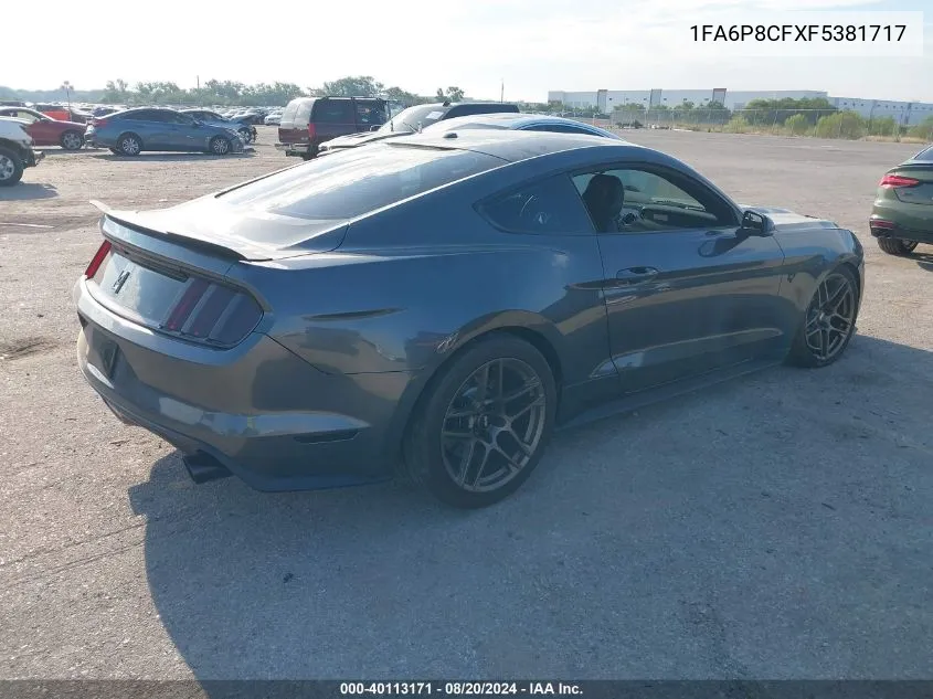 1FA6P8CFXF5381717 2015 Ford Mustang Gt