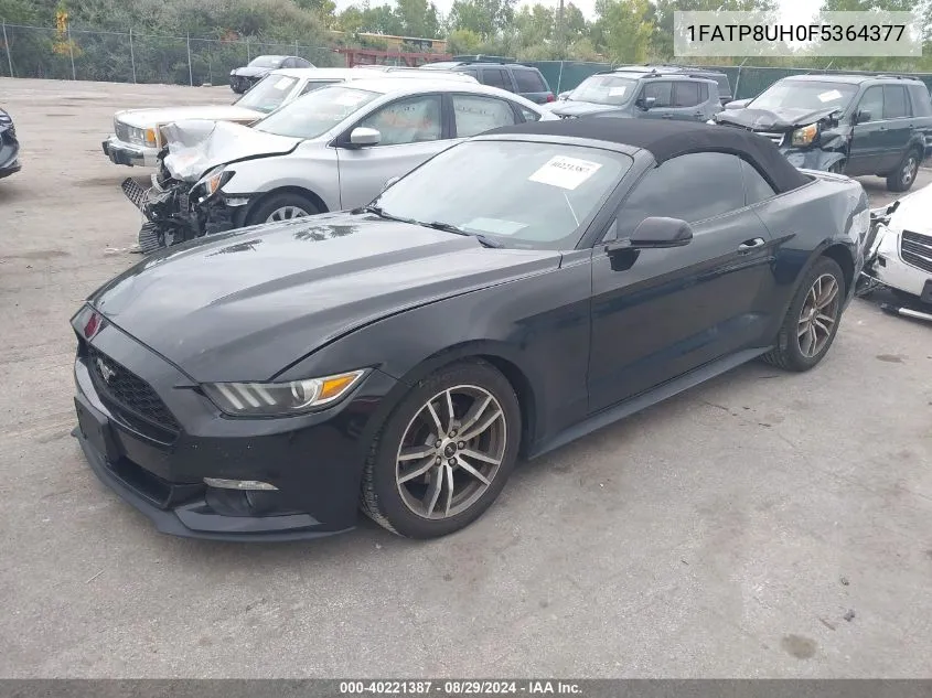 1FATP8UH0F5364377 2015 Ford Mustang Ecoboost Premium