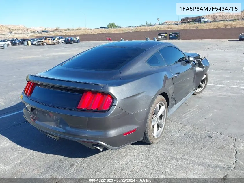 2015 Ford Mustang V6 VIN: 1FA6P8AM7F5434715 Lot: 40221829