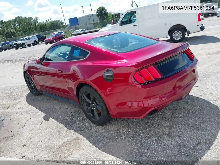 2015 Ford Mustang V6 VIN: 1FA6P8AM7F5361054 Lot: 40228200