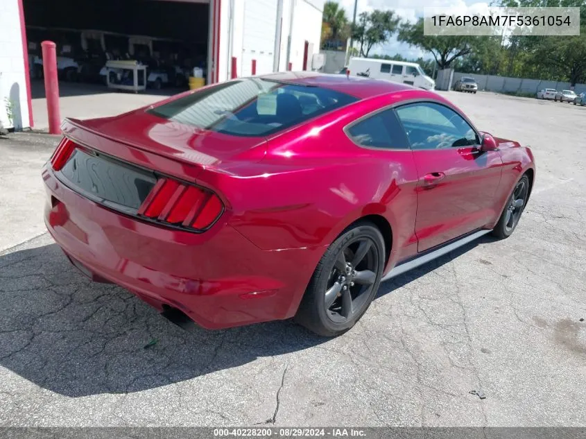 2015 Ford Mustang V6 VIN: 1FA6P8AM7F5361054 Lot: 40228200