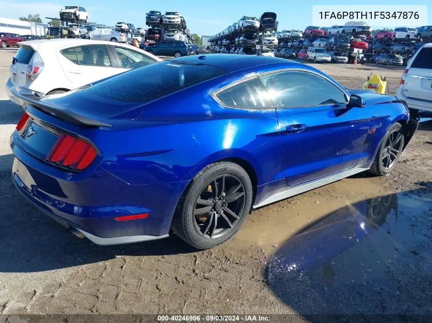 2015 Ford Mustang Ecoboost VIN: 1FA6P8TH1F5347876 Lot: 40246906