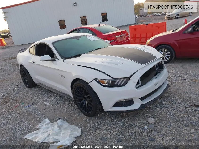 2015 Ford Mustang Gt VIN: 1FA6P8CF4F5308746 Lot: 40282253