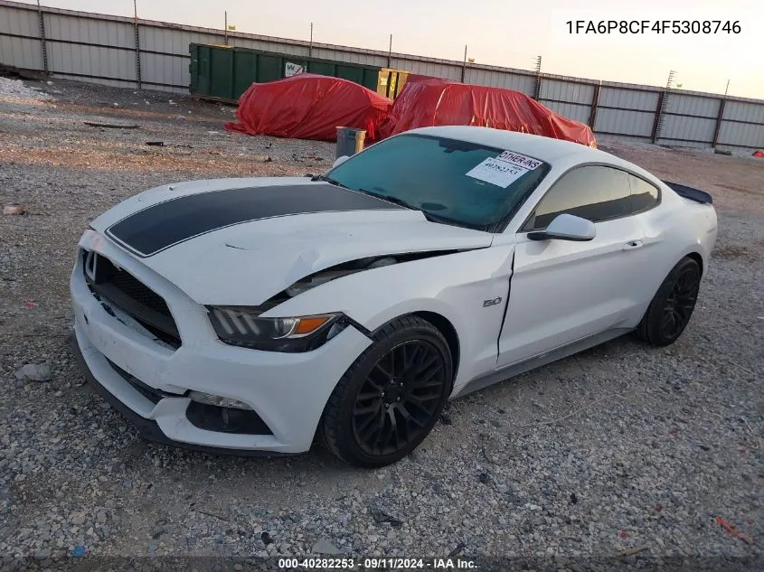 1FA6P8CF4F5308746 2015 Ford Mustang Gt