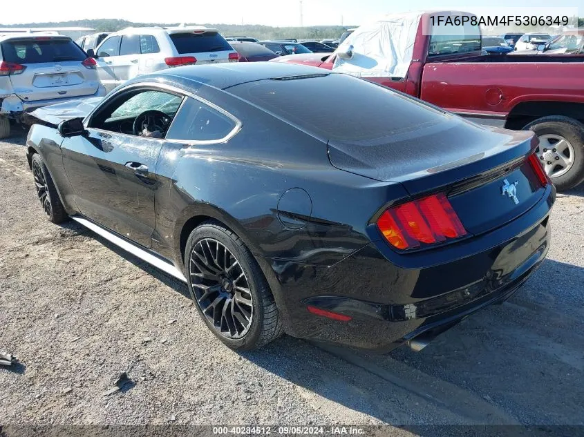 2015 Ford Mustang V6 VIN: 1FA6P8AM4F5306349 Lot: 40284512