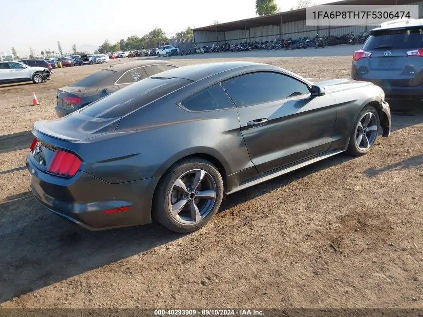 1FA6P8TH7F5306474 2015 Ford Mustang Ecoboost