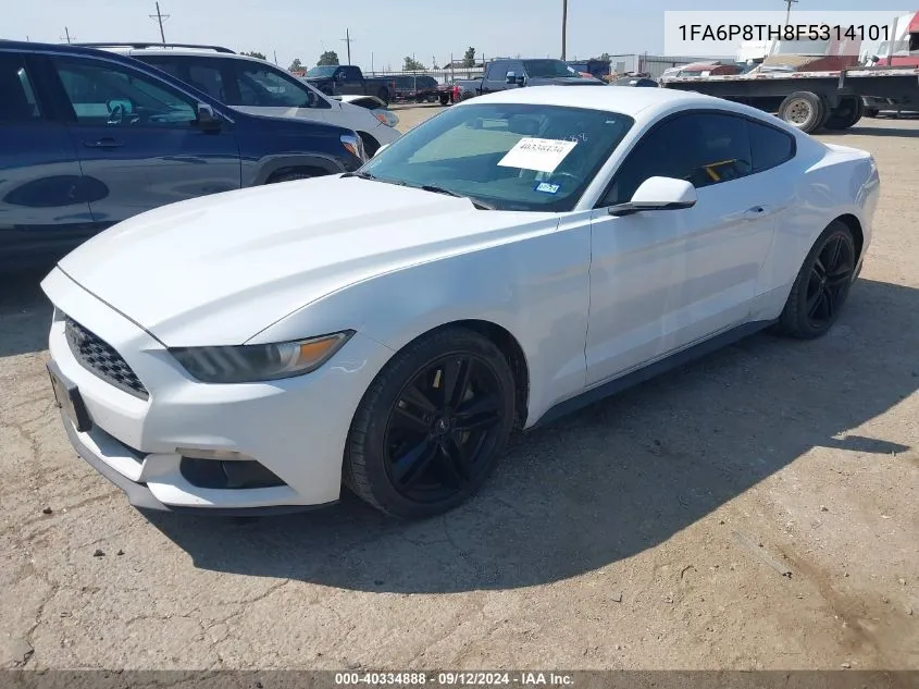 2015 Ford Mustang VIN: 1FA6P8TH8F5314101 Lot: 40334888