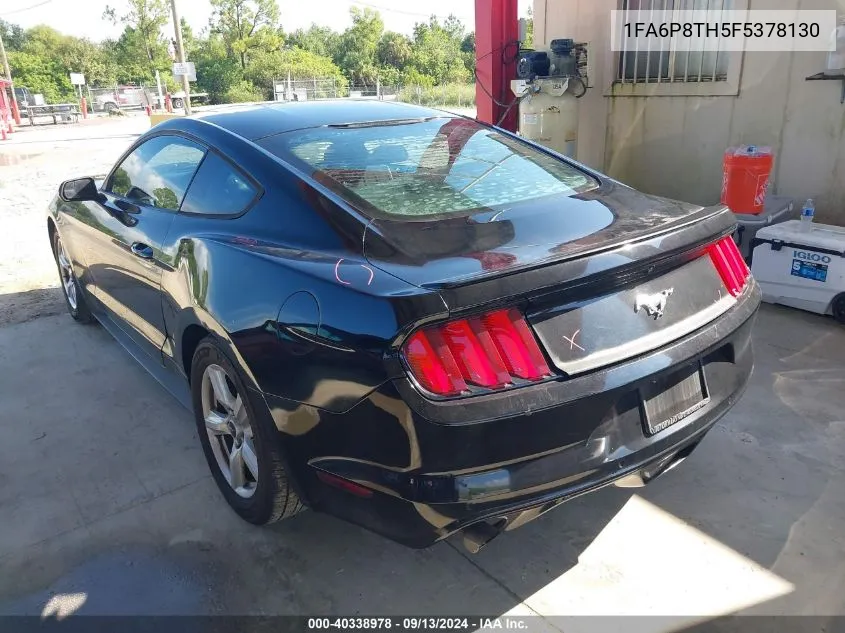 1FA6P8TH5F5378130 2015 Ford Mustang Ecoboost