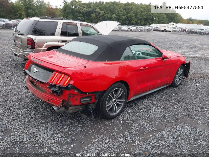 2015 Ford Mustang Ecoboost Premium VIN: 1FATP8UH6F5377554 Lot: 40353651