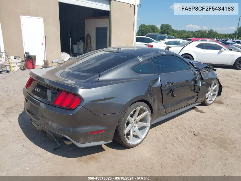 2015 Ford Mustang Gt Premium VIN: 1FA6P8CF2F5434183 Lot: 40373823