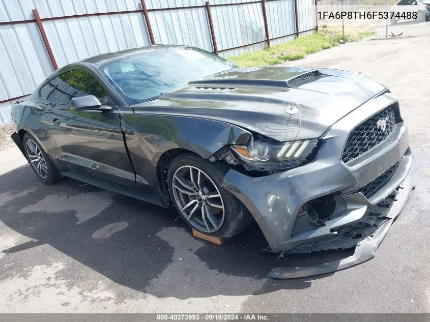 2015 Ford Mustang Ecoboost VIN: 1FA6P8TH6F5374488 Lot: 40373993