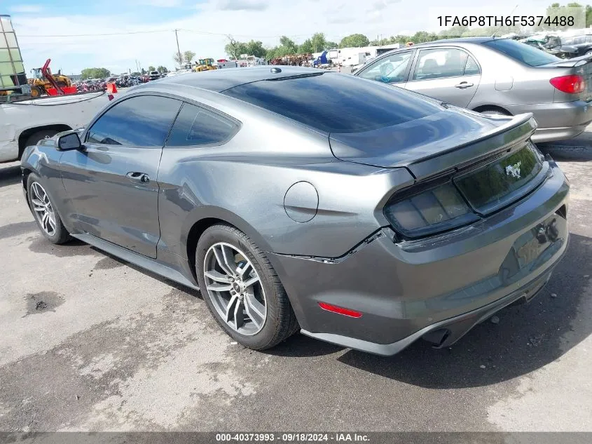 2015 Ford Mustang Ecoboost VIN: 1FA6P8TH6F5374488 Lot: 40373993