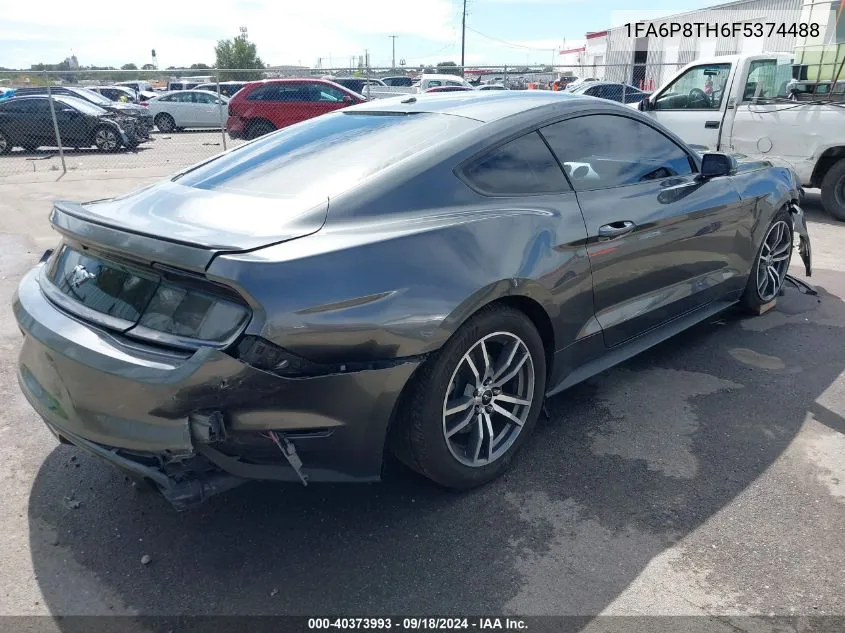 2015 Ford Mustang Ecoboost VIN: 1FA6P8TH6F5374488 Lot: 40373993