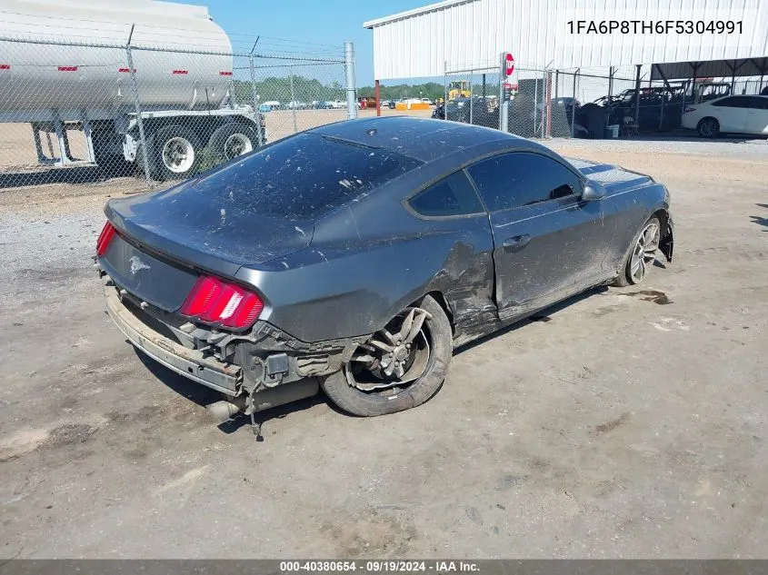 2015 Ford Mustang Ecoboost VIN: 1FA6P8TH6F5304991 Lot: 40380654