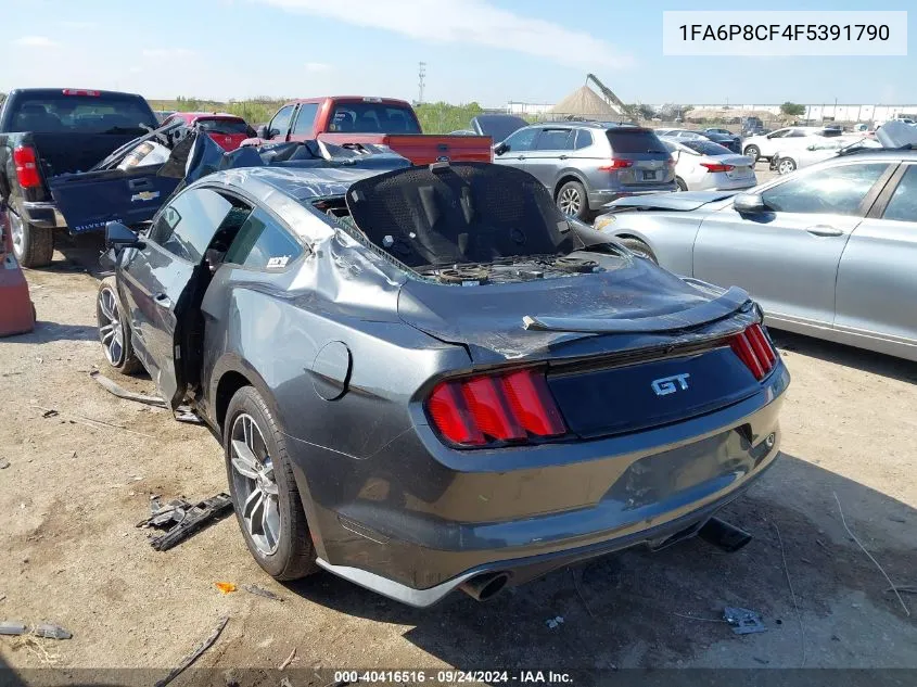 2015 Ford Mustang Gt Premium VIN: 1FA6P8CF4F5391790 Lot: 40416516