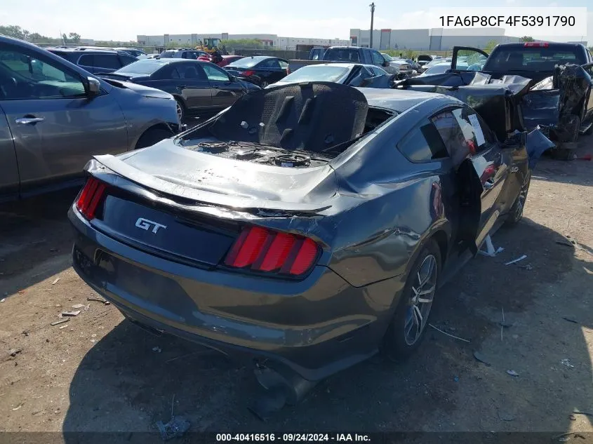 2015 Ford Mustang Gt Premium VIN: 1FA6P8CF4F5391790 Lot: 40416516