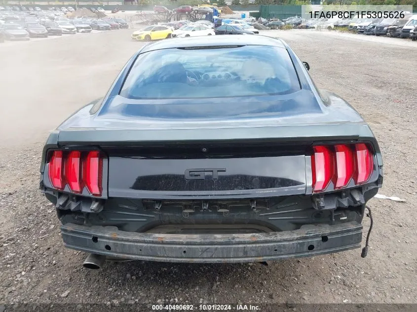 2015 Ford Mustang Gt VIN: 1FA6P8CF1F5305626 Lot: 40490692