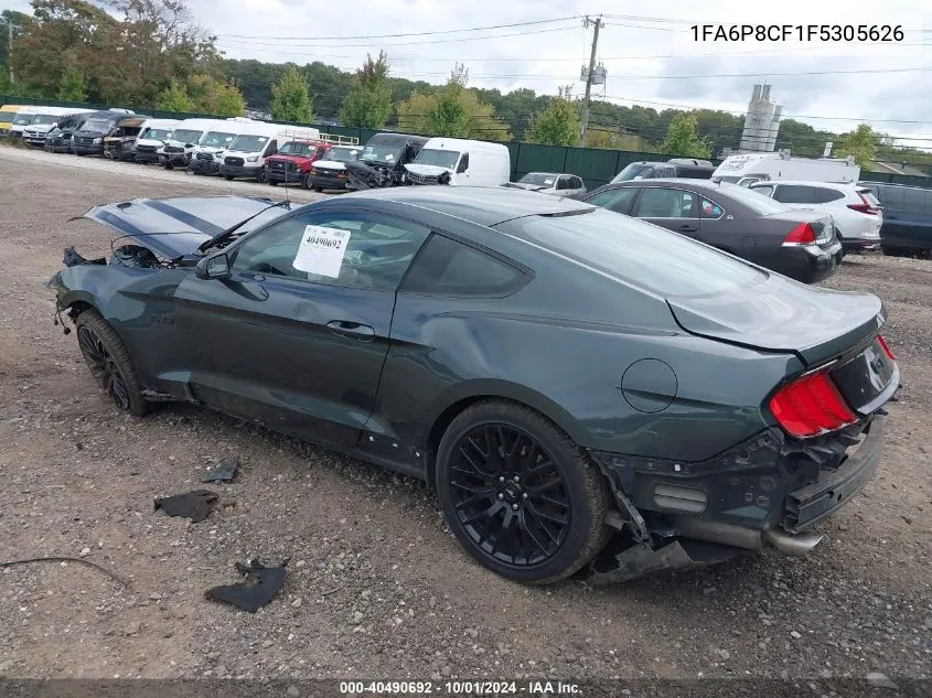 2015 Ford Mustang Gt VIN: 1FA6P8CF1F5305626 Lot: 40490692