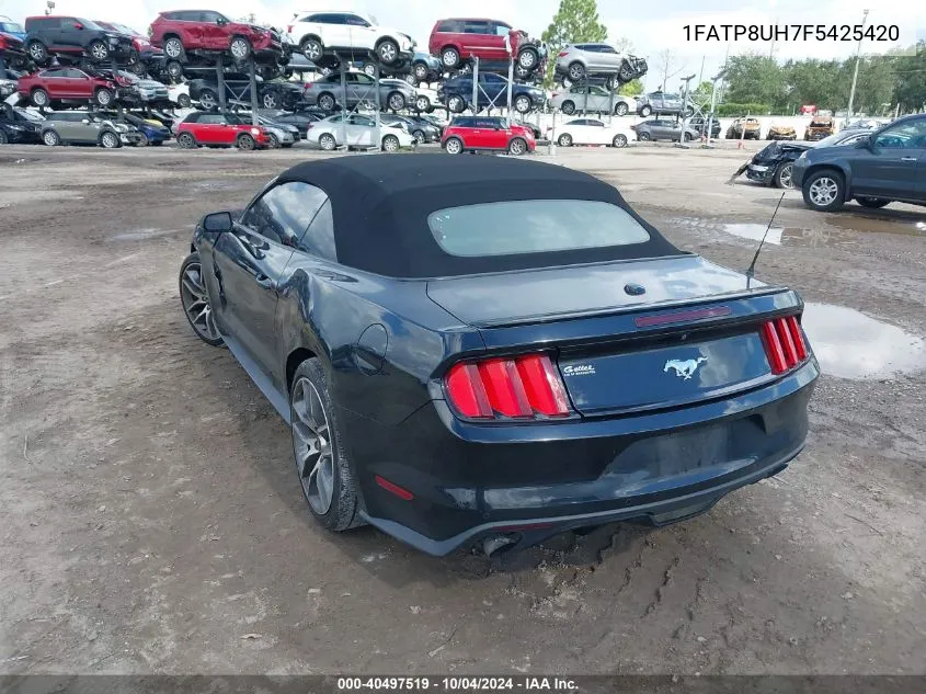 2015 Ford Mustang Ecoboost Premium VIN: 1FATP8UH7F5425420 Lot: 40497519