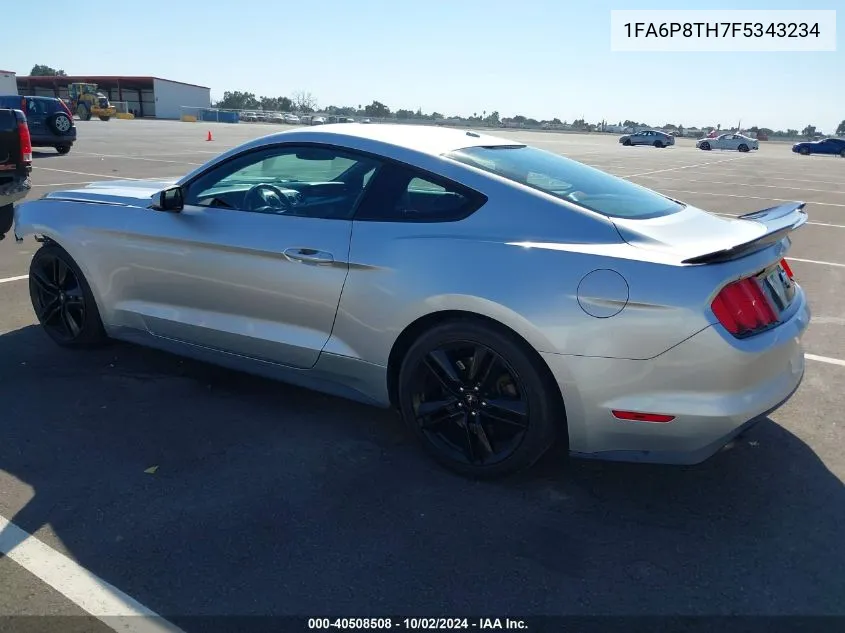 2015 Ford Mustang Ecoboost VIN: 1FA6P8TH7F5343234 Lot: 40508508