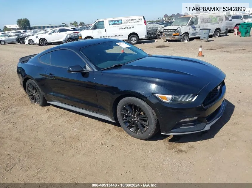 2015 Ford Mustang V6 VIN: 1FA6P8AMXF5342899 Lot: 40513448