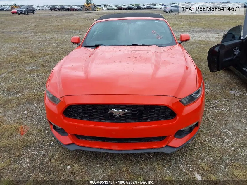 2015 Ford Mustang VIN: 1FATP8EM5F5414671 Lot: 40519737