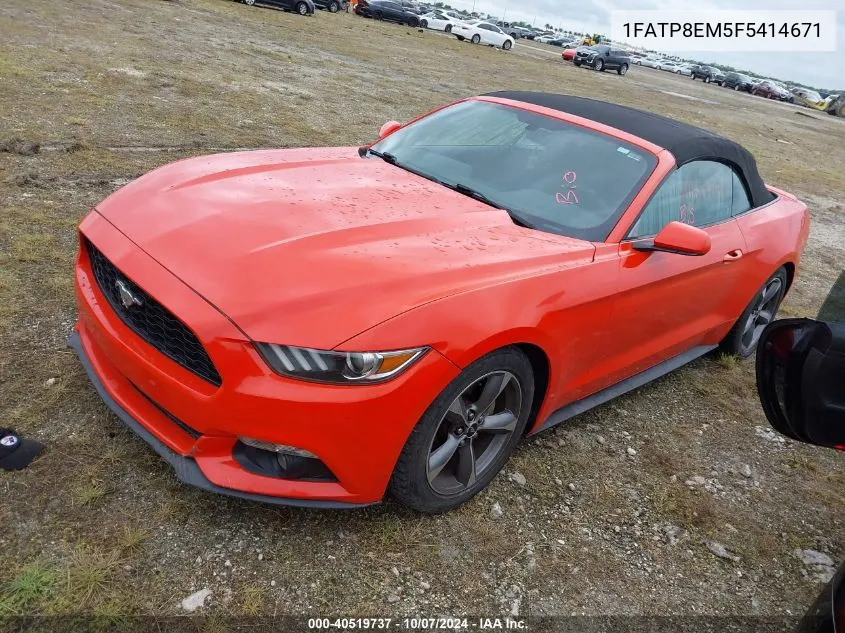 2015 Ford Mustang VIN: 1FATP8EM5F5414671 Lot: 40519737