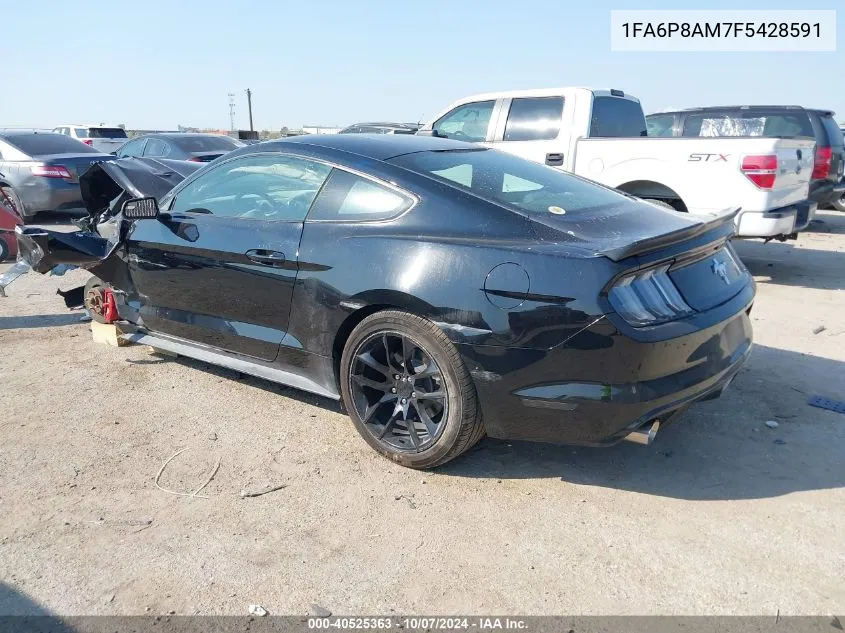 2015 Ford Mustang VIN: 1FA6P8AM7F5428591 Lot: 40525363