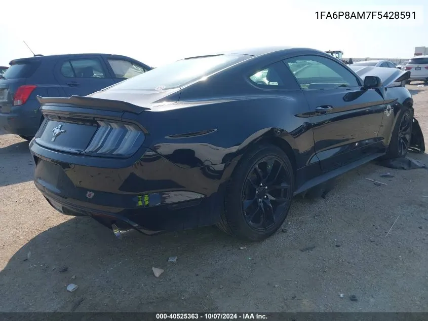 2015 Ford Mustang VIN: 1FA6P8AM7F5428591 Lot: 40525363