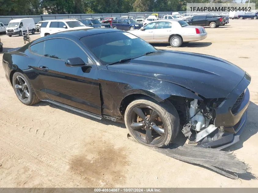 2015 Ford Mustang V6 VIN: 1FA6P8AM4F5364462 Lot: 40534087