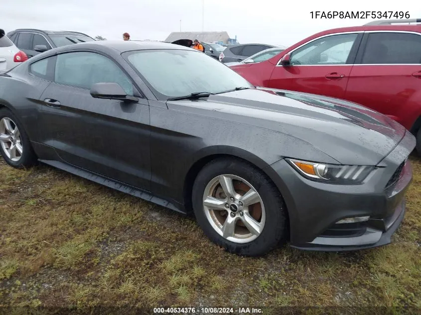 2015 Ford Mustang VIN: 1FA6P8AM2F5347496 Lot: 40534376