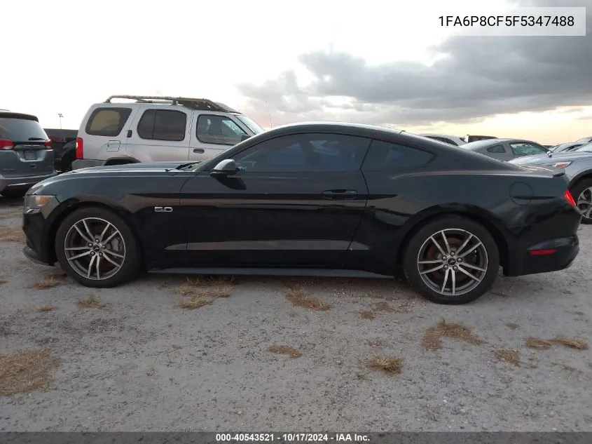 1FA6P8CF5F5347488 2015 Ford Mustang Gt