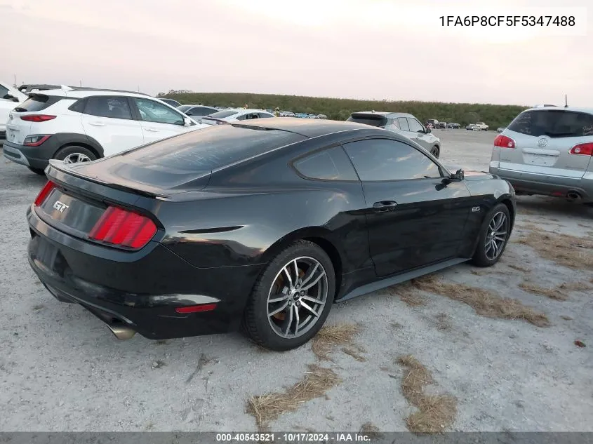 1FA6P8CF5F5347488 2015 Ford Mustang Gt