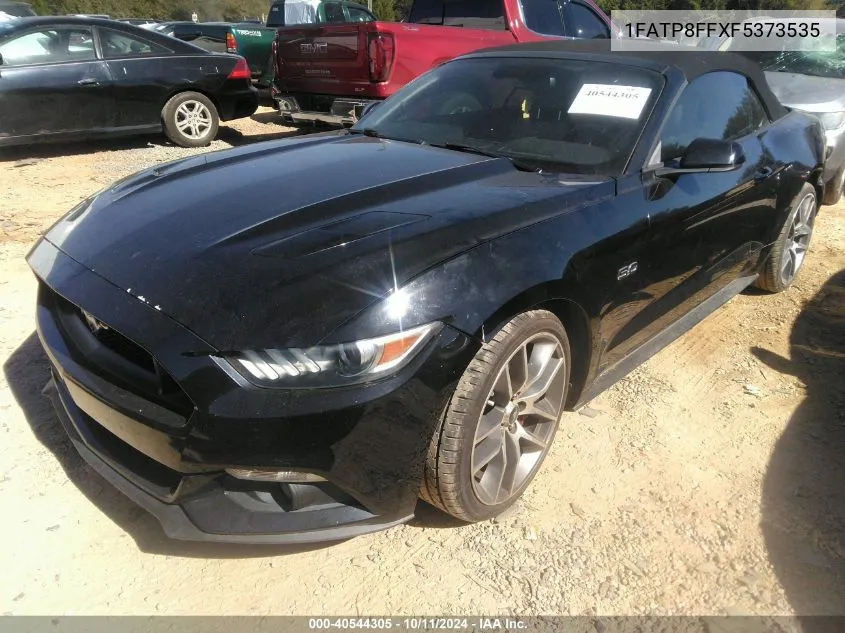 2015 Ford Mustang Gt Premium VIN: 1FATP8FFXF5373535 Lot: 40544305