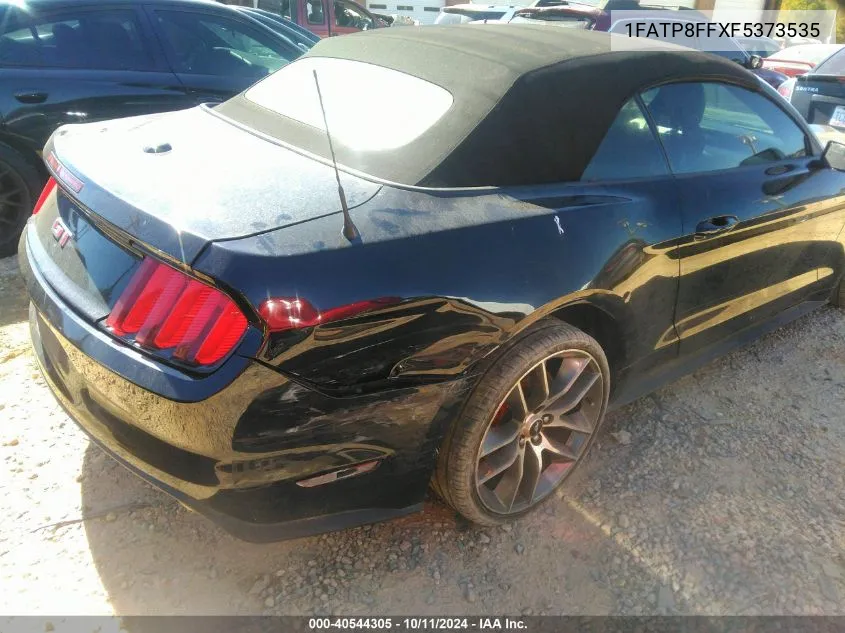 2015 Ford Mustang Gt Premium VIN: 1FATP8FFXF5373535 Lot: 40544305