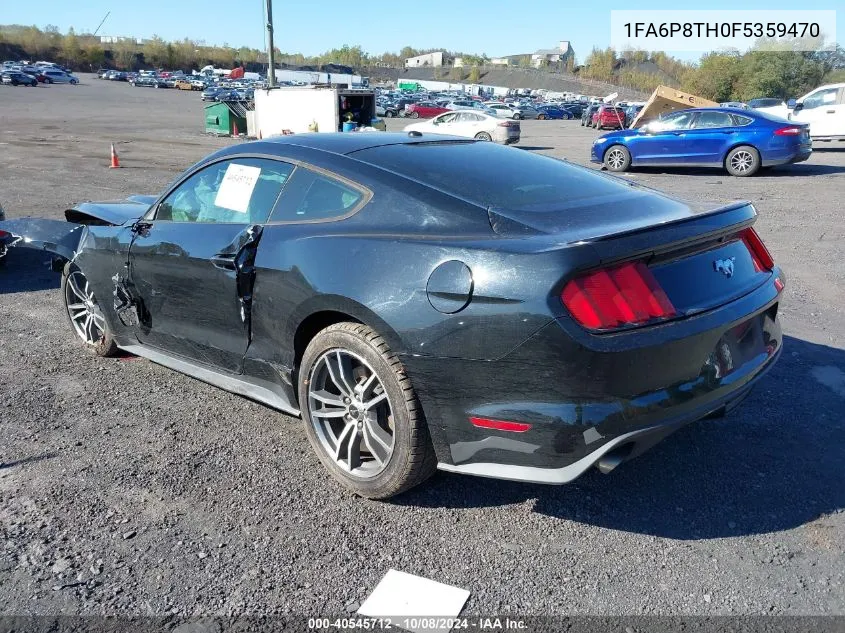 2015 Ford Mustang VIN: 1FA6P8TH0F5359470 Lot: 40545712