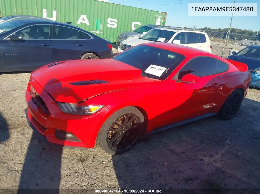 2015 Ford Mustang VIN: 1FA6P8AM9F5347480 Lot: 40547184