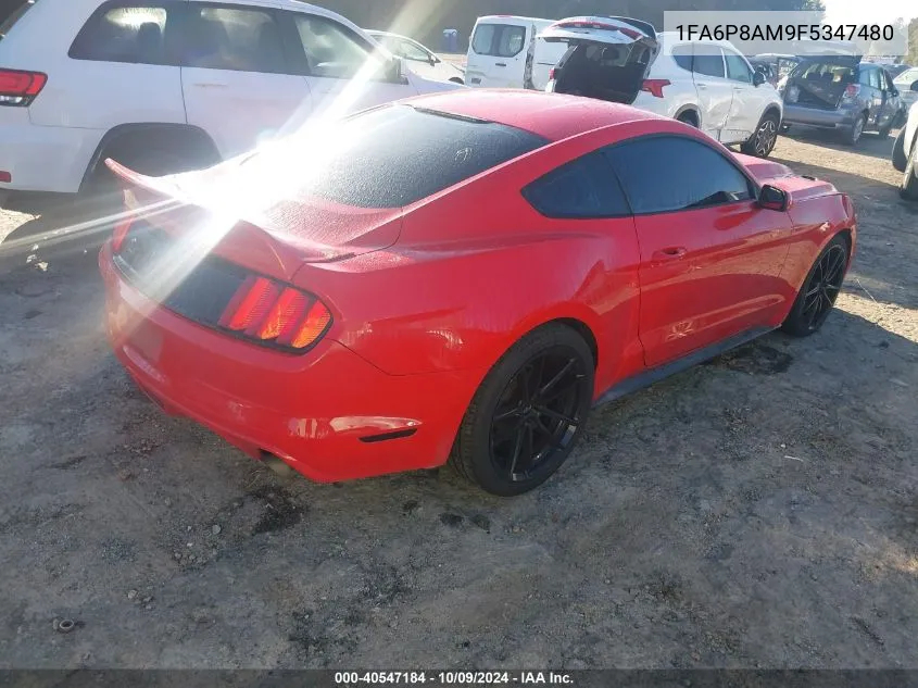 2015 Ford Mustang VIN: 1FA6P8AM9F5347480 Lot: 40547184