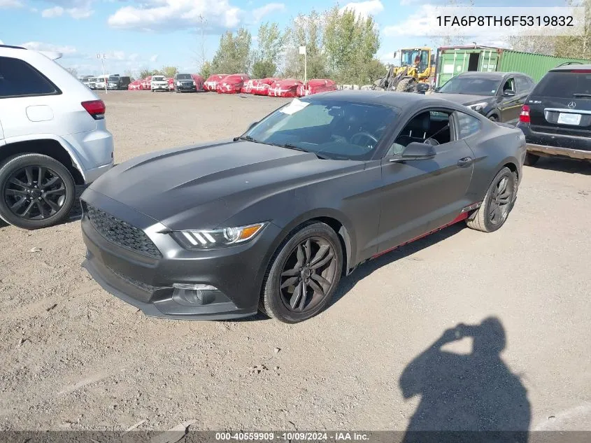 2015 Ford Mustang Ecoboost VIN: 1FA6P8TH6F5319832 Lot: 40559909