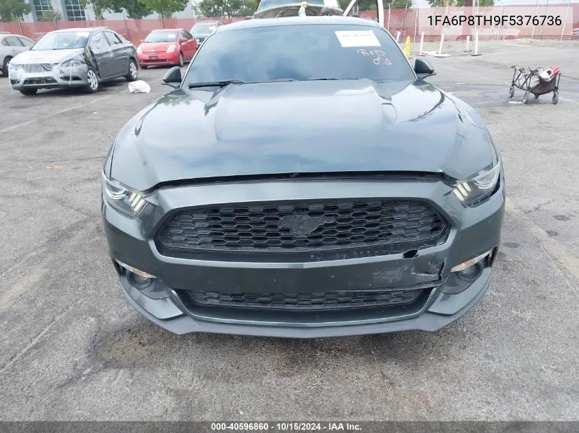 2015 Ford Mustang Ecoboost VIN: 1FA6P8TH9F5376736 Lot: 40596860