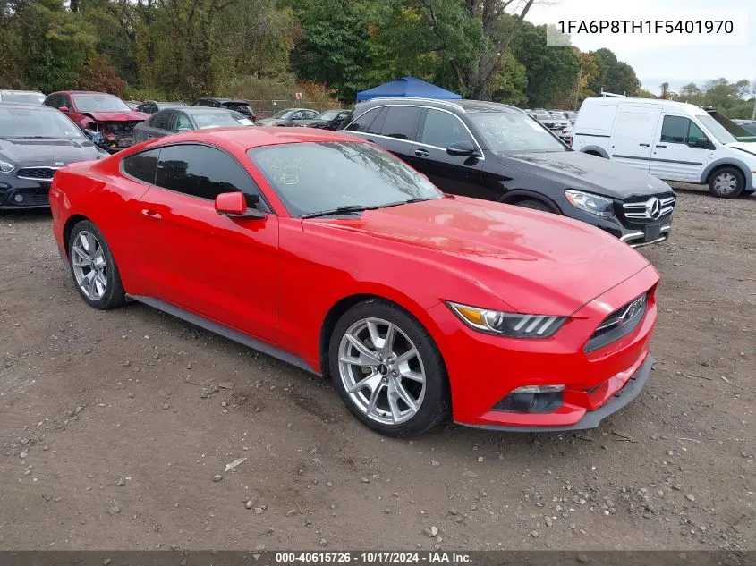 2015 Ford Mustang Ecoboost VIN: 1FA6P8TH1F5401970 Lot: 40615726