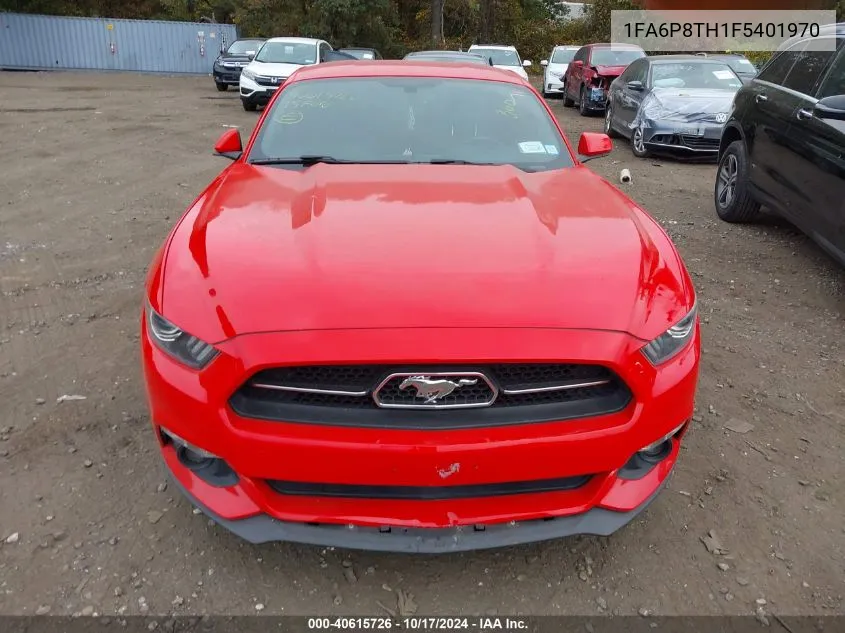 2015 Ford Mustang Ecoboost VIN: 1FA6P8TH1F5401970 Lot: 40615726