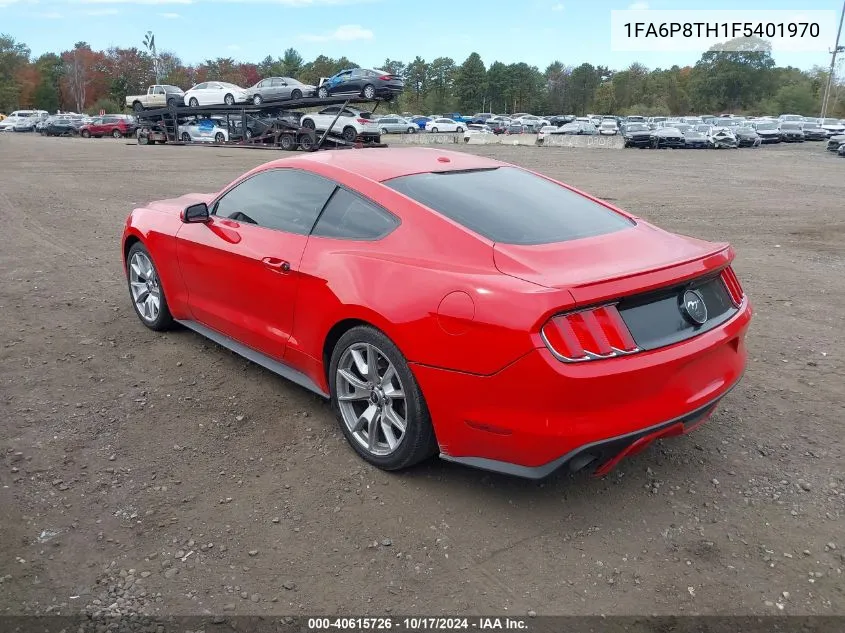 2015 Ford Mustang Ecoboost VIN: 1FA6P8TH1F5401970 Lot: 40615726