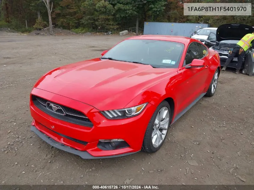 2015 Ford Mustang Ecoboost VIN: 1FA6P8TH1F5401970 Lot: 40615726