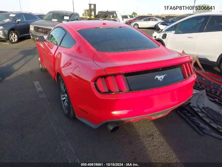 2015 Ford Mustang Ecoboost VIN: 1FA6P8TH0F5306641 Lot: 40619861